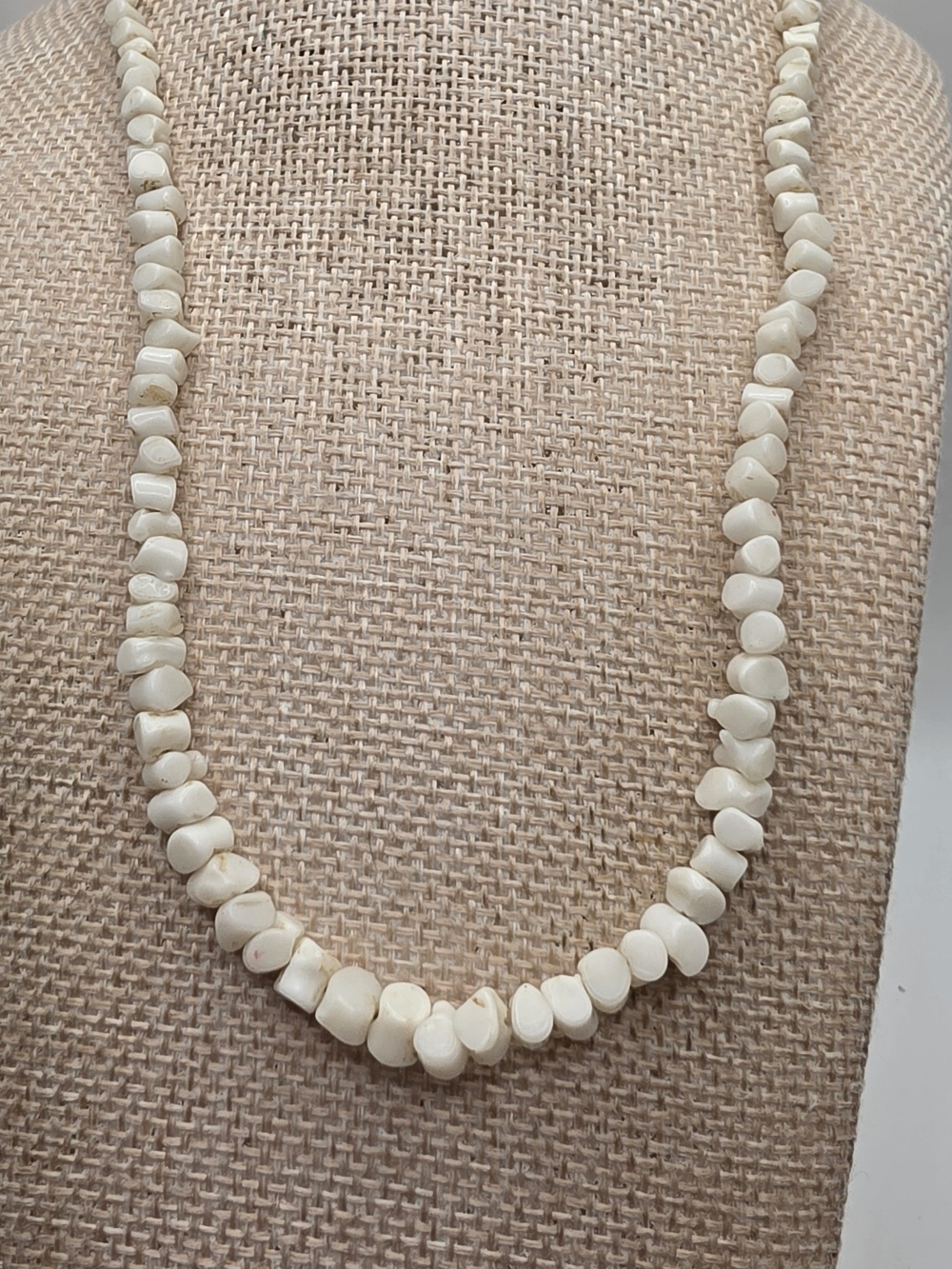 Elegant White Shell Bead Necklace - Classic Women's Jewelry